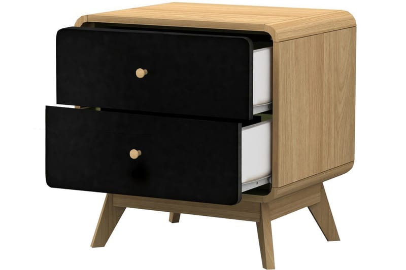 Olivet Sängbord 51 cm - Natur/Svart - Möbler - Sovrum - Sängbord