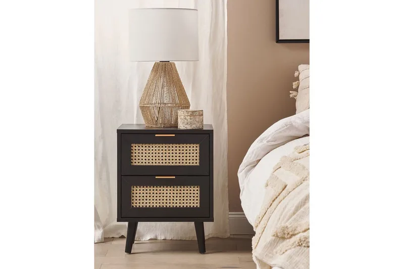 Sängbord Opoco med 2 förvaringslådor - Möbler - Sovrum - Sängbord