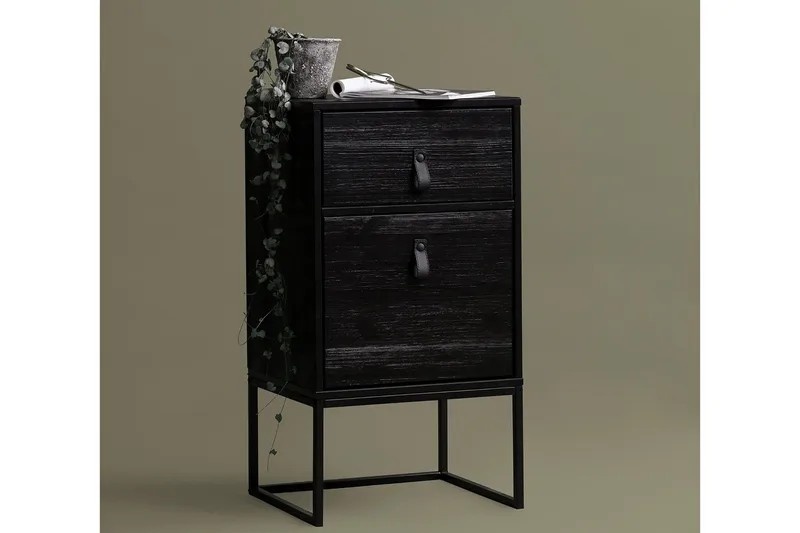 Ottoline Sängbord 40 cm - Svart - Möbler - Sovrum - Sängbord