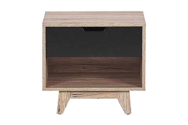 OVIATT Soffbord 50 cm Svart/Ljust Trä - Möbler - Sovrum - Sängbord
