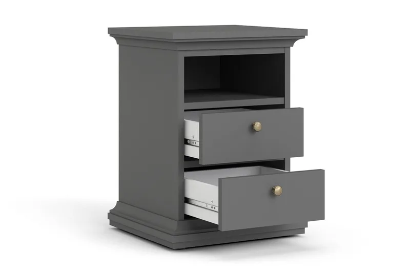 Paris Sängbord - Grå - Möbler - Sovrum - Sängbord