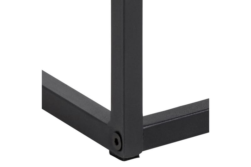 Sakila Sängbord 35 cm i Glas med Valnötsutseende, Förvaring med Låda - Svart - Möbler - Sovrum - Sängbord