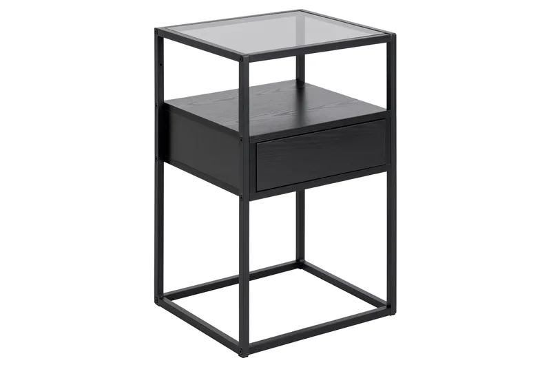 Sakila Sängbord 35 cm - Svart - Möbler - Sovrum - Sängbord