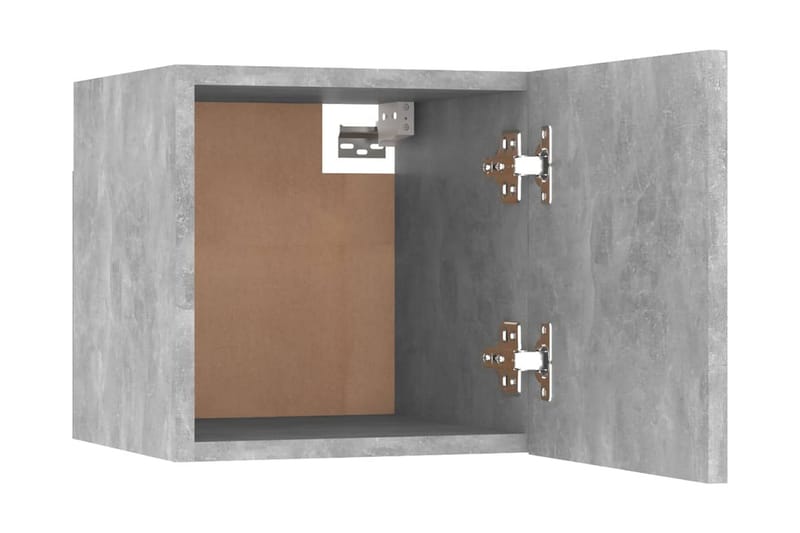 Sängbord 2 st betonggrå 30,5x30x30 cm spånskiva - Grå - Sängbord - Bord