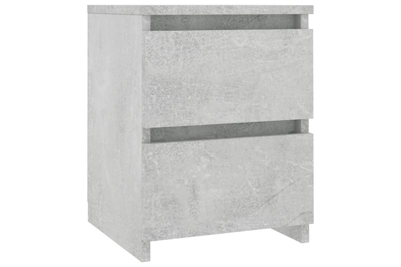 Sängbord 2 st betonggrå 30x30x40 cm spånskiva - Grå - Möbler - Sovrum - Sängbord