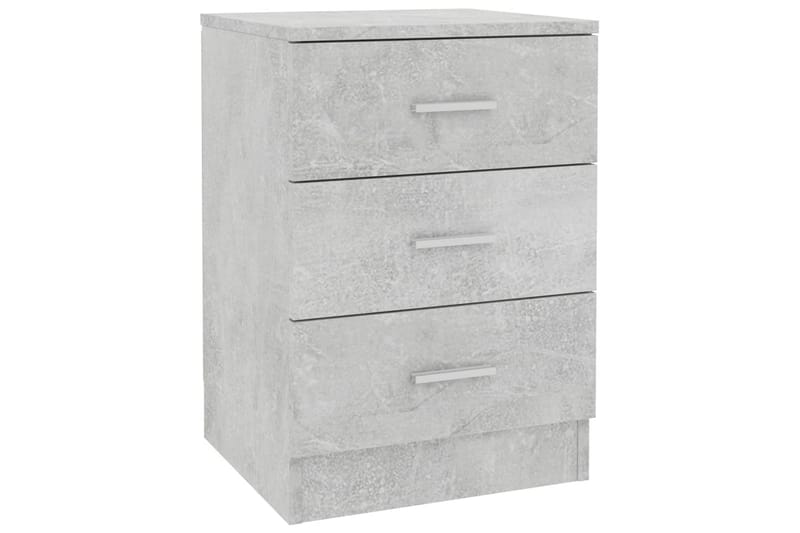 Sängbord 2 st betonggrå 38x35x56 cm spånskiva - Grå - Möbler - Sovrum - Sängbord