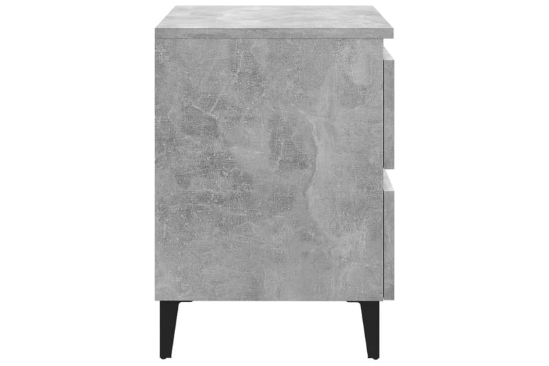 Sängbord 2 st betonggrå 40x35x50 cm spånskiva - Grå - Möbler - Sovrum - Sängbord