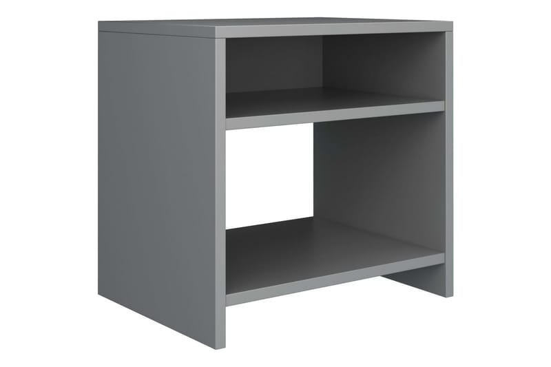 Sängbord 2 st grå 40x30x40 cm spånskiva - Grå - Sängbord - Bord