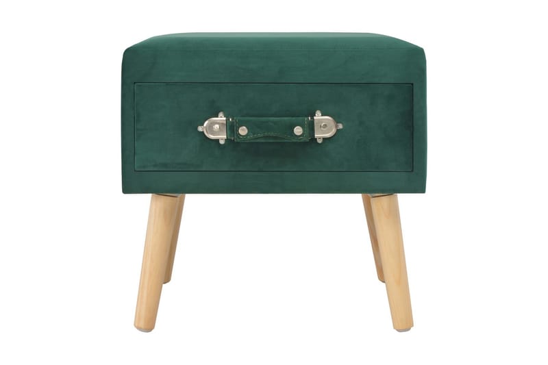 Sängbord 2 st grön 40x35x40 cm sammet - Grön - Sängbord - Bord