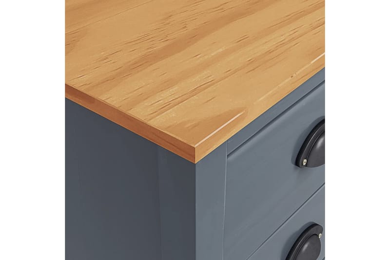 Sängbord 2 st Hill Range 46x35x49,5 cm massiv furu - Grå - Möbler - Sovrum - Sängbord
