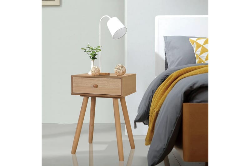Sängbord 2 st massiv furu 40x30x61 cm brun - Brun - Möbler - Sovrum - Sängbord