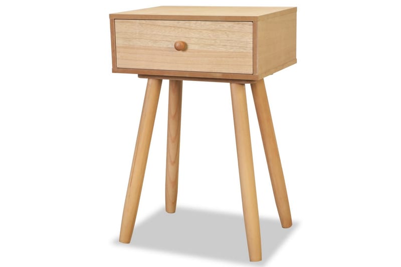 Sängbord 2 st massiv furu 40x30x61 cm brun - Brun - Sängbord - Bord