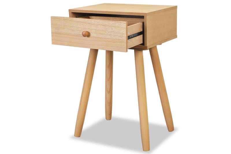 Sängbord 2 st massiv furu 40x30x61 cm brun - Brun - Möbler - Sovrum - Sängbord