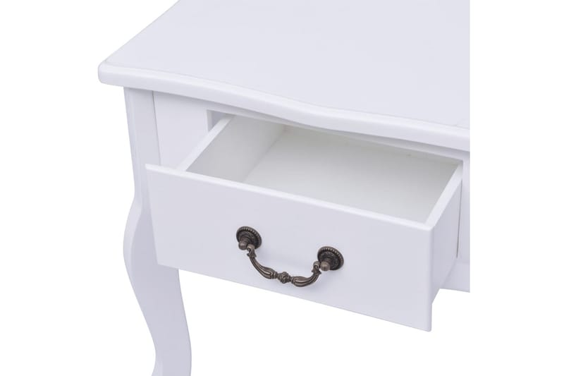 Sängbord 2 st MDF vit - Vit - Möbler - Sovrum - Sängbord