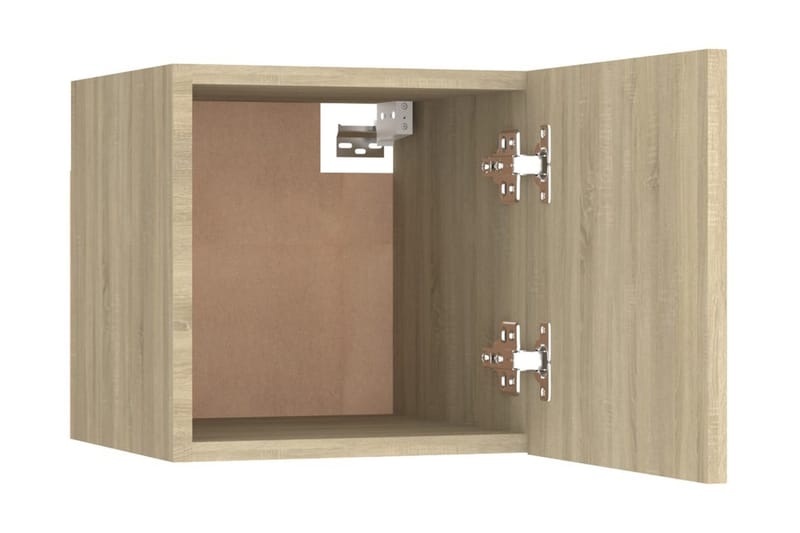 Sängbord 2 st sonoma ek 30,5x30x30 cm spånskiva - Brun - Sängbord - Bord