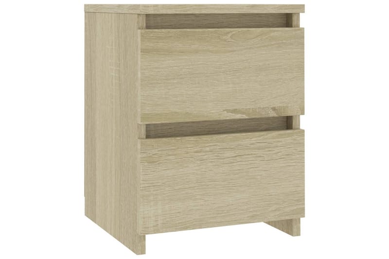 Sängbord 2 st sonoma ek 30x30x40 cm spånskiva - Brun - Möbler - Sovrum - Sängbord