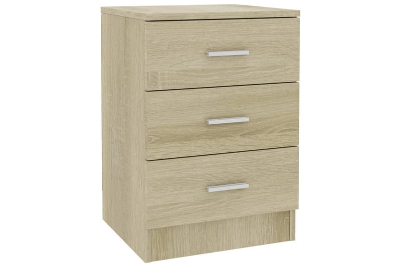 Sängbord 2 st sonoma ek 38x35x56 cm spånskiva - Brun - Möbler - Sovrum - Sängbord