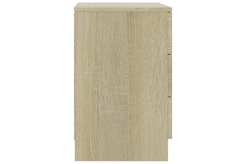 Sängbord 2 st sonoma ek 38x35x56 cm spånskiva - Brun - Möbler - Sovrum - Sängbord