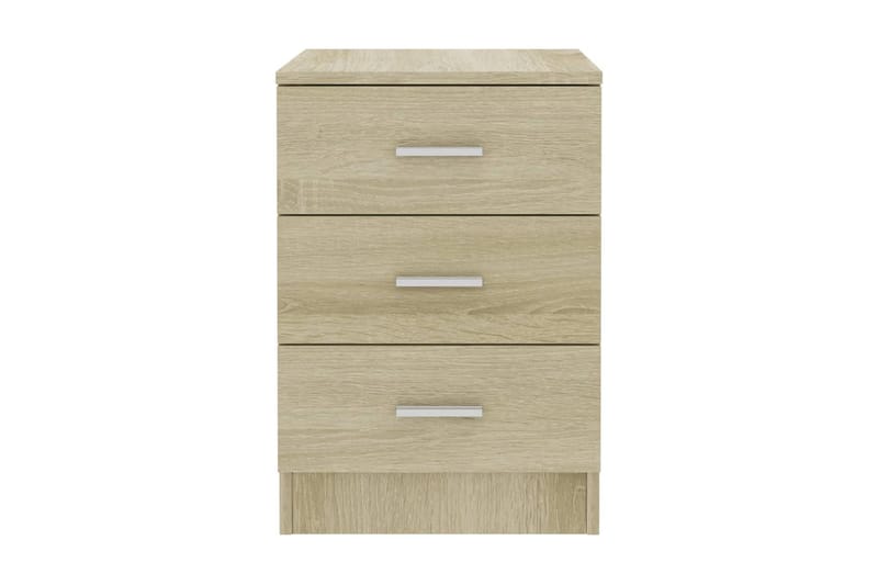 Sängbord 2 st sonoma ek 38x35x56 cm spånskiva - Brun - Möbler - Sovrum - Sängbord