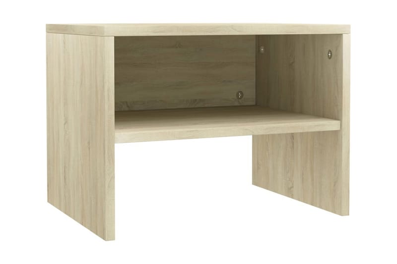 Sängbord 2 st sonoma ek 40x30x30 cm spånskiva - Brun - Möbler - Sovrum - Sängbord