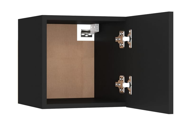 Sängbord 2 st svart 30,5x30x30 cm spånskiva - Svart - Möbler - Sovrum - Sängbord
