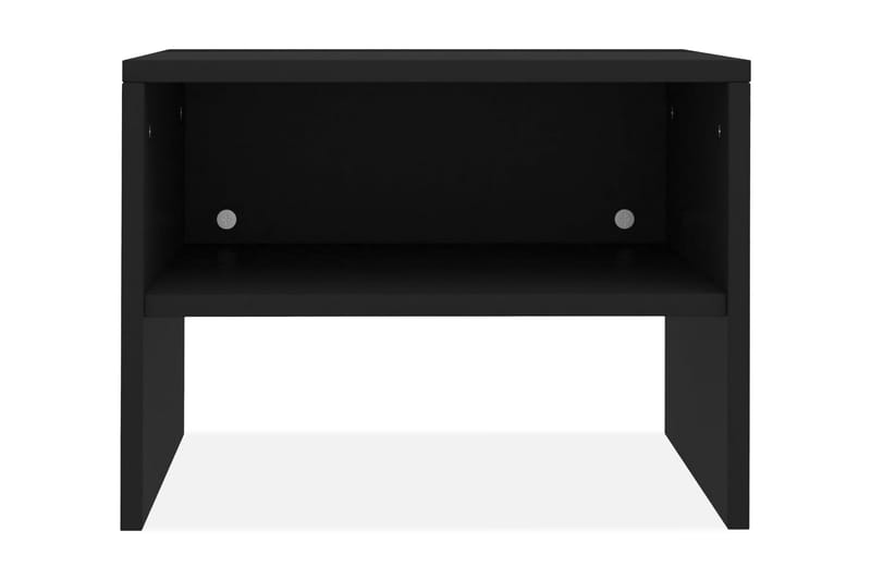 Sängbord 2 st svart 40x30x30 cm spånskiva - Svart - Sängbord - Bord