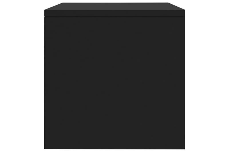 Sängbord 2 st svart 40x30x30 cm spånskiva - Svart - Sängbord - Bord