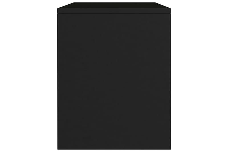 Sängbord 2 st svart 40x30x40 cm spånskiva - Svart - Möbler - Sovrum - Sängbord