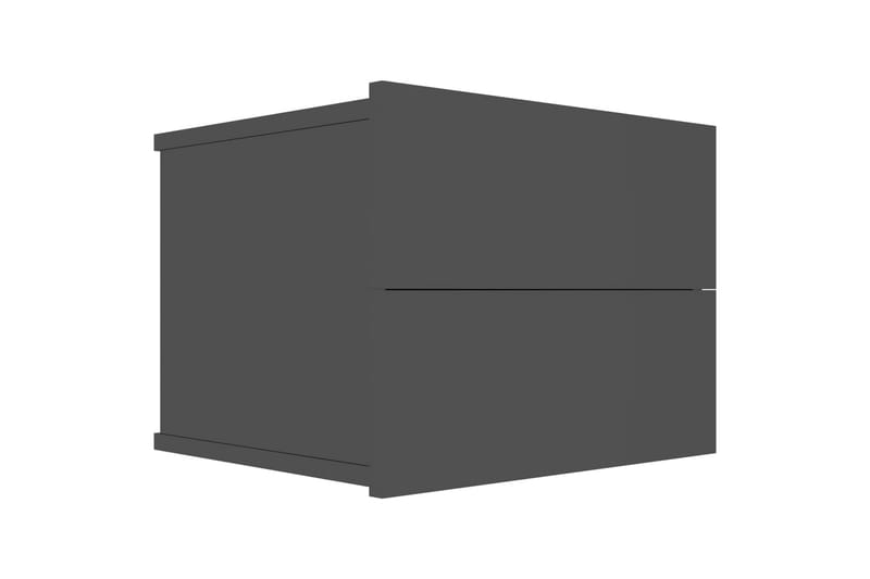 Sängbord 2 st svart högglans 40x30x30 cm spånskiva - Svart - Sängbord - Bord