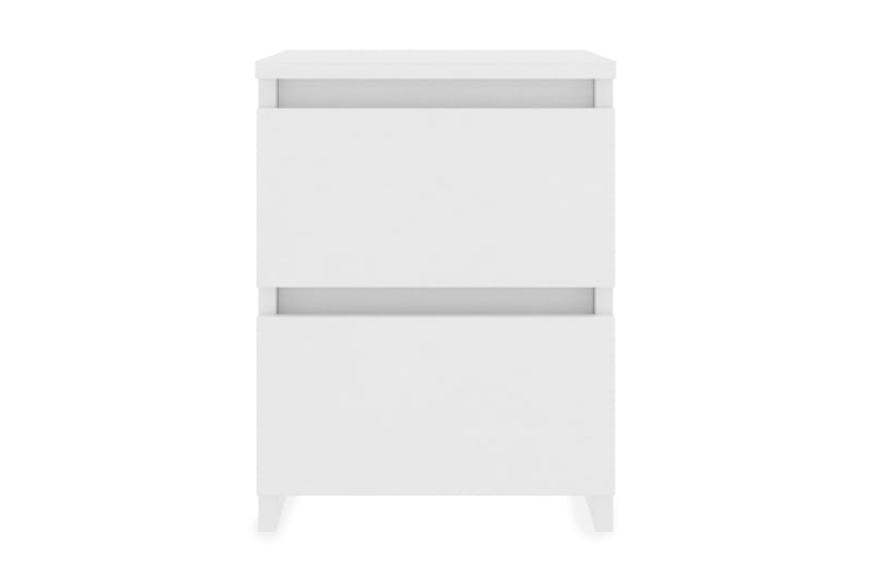 Sängbord 2 st vit 30x30x40 cm spånskiva - Vit - Möbler - Sovrum - Sängbord