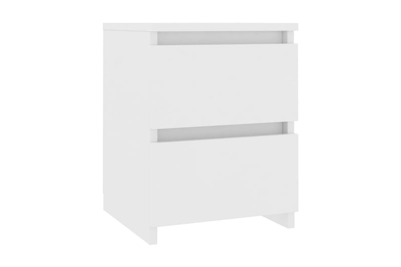 Sängbord 2 st vit 30x30x40 cm spånskiva - Vit - Möbler - Sovrum - Sängbord