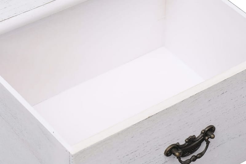Sängbord 2 st vit 38x28x45 cm kejsarträ - Vit - Sängbord - Bord