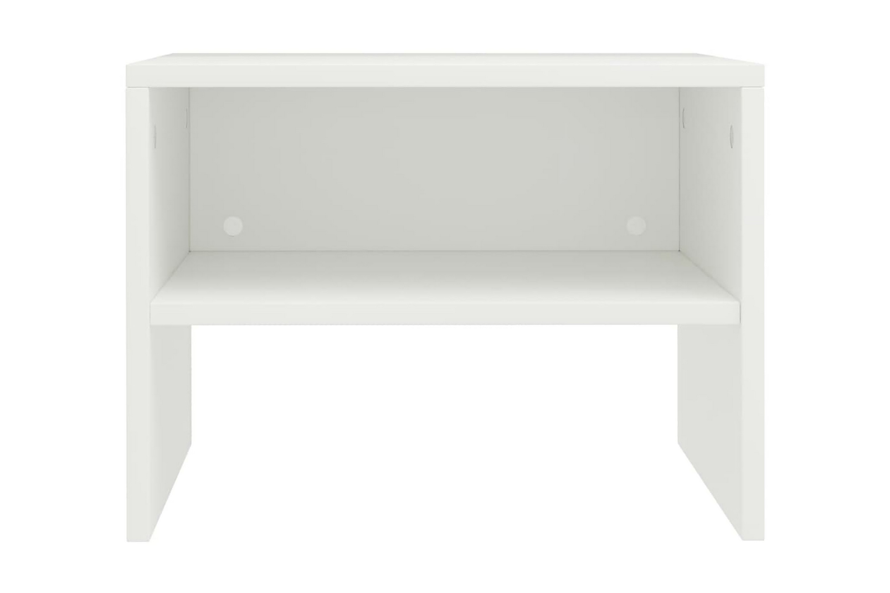 Sängbord 2 st vit 40x30x30 cm spånskiva – Vit