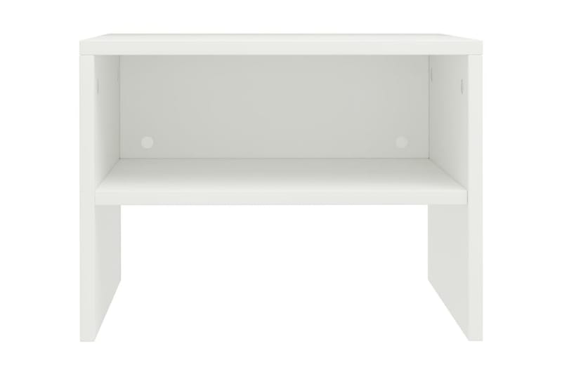 Sängbord 2 st vit 40x30x30 cm spånskiva - Vit - Sängbord - Bord