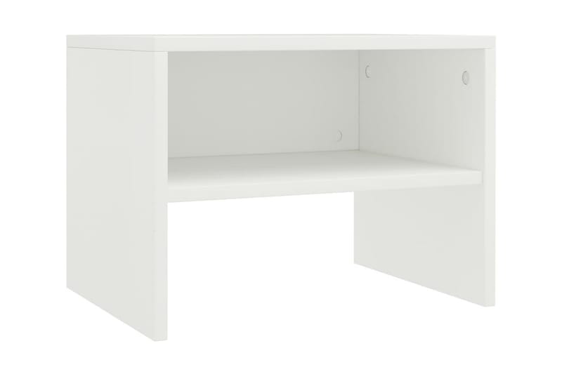 Sängbord 2 st vit 40x30x30 cm spånskiva - Vit - Möbler - Sovrum - Sängbord