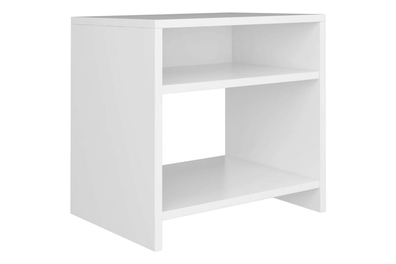 Sängbord 2 st vit 40x30x40 cm spånskiva - Vit - Möbler - Sovrum - Sängbord