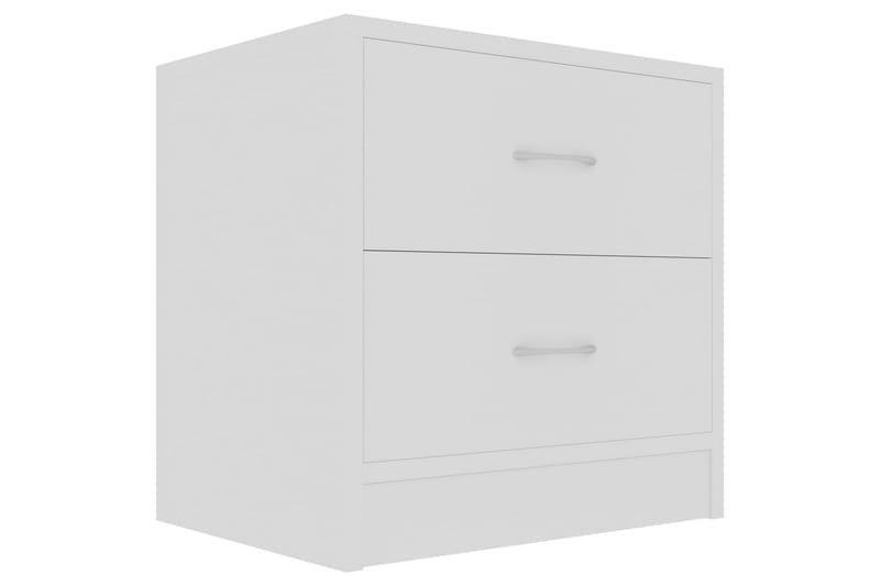 Sängbord 2 st vit 40x30x40 cm spånskiva - Vit - Möbler - Sovrum - Sängbord