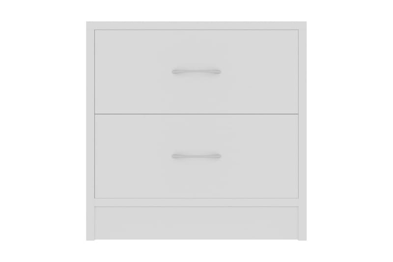 Sängbord 2 st vit 40x30x40 cm spånskiva - Vit - Sängbord - Bord
