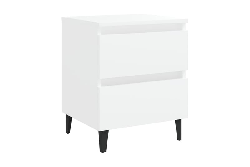 Sängbord 2 st vit 40x35x50 cm spånskiva - Vit - Möbler - Sovrum - Sängbord