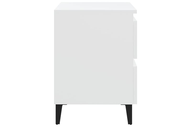 Sängbord 2 st vit 40x35x50 cm spånskiva - Vit - Möbler - Sovrum - Sängbord