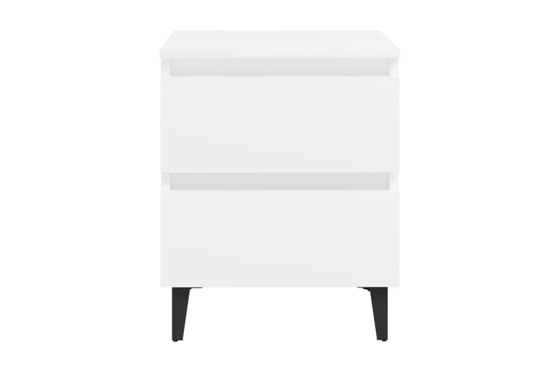 Sängbord 2 st vit 40x35x50 cm spånskiva - Vit - Möbler - Sovrum - Sängbord