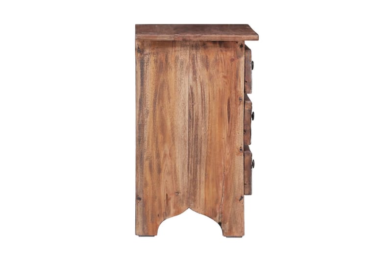 Sängbord 30x30x51 cm massivt återvunnet trä - Brun - Möbler - Sovrum - Sängbord