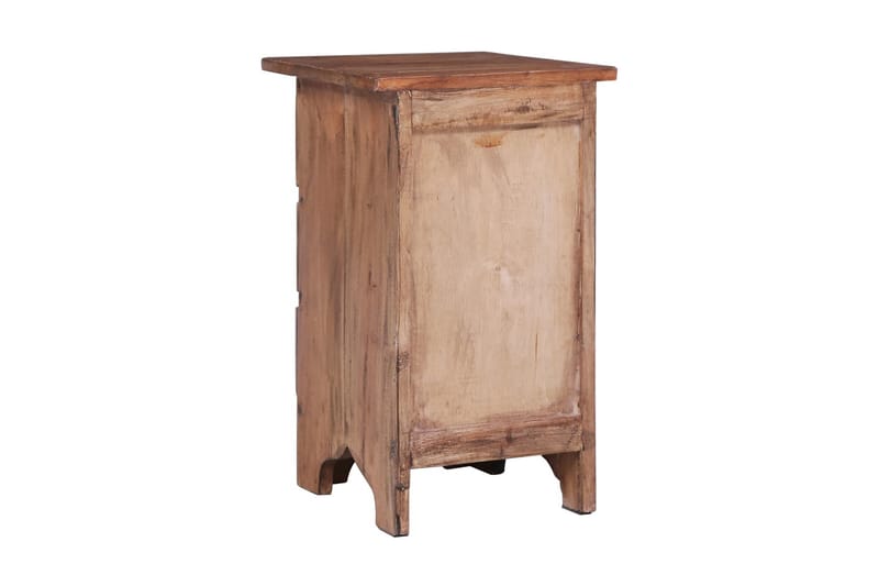 Sängbord 30x30x51 cm massivt återvunnet trä - Brun - Möbler - Sovrum - Sängbord
