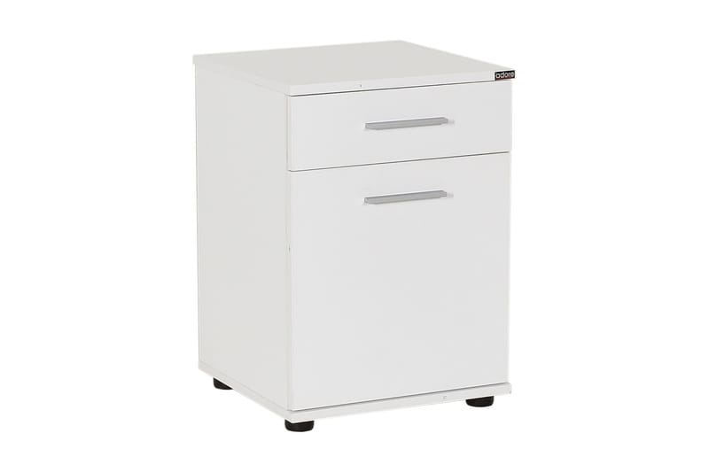 SÄNGBORD 40 cm 2 Skåp Vit - Möbler - Sovrum - Sängbord