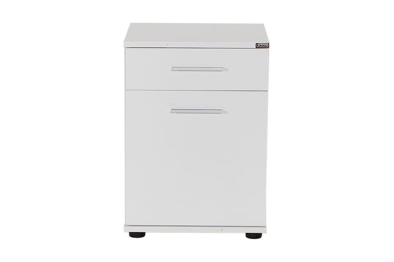 SÄNGBORD 40 cm 2 Skåp Vit - Möbler - Sovrum - Sängbord