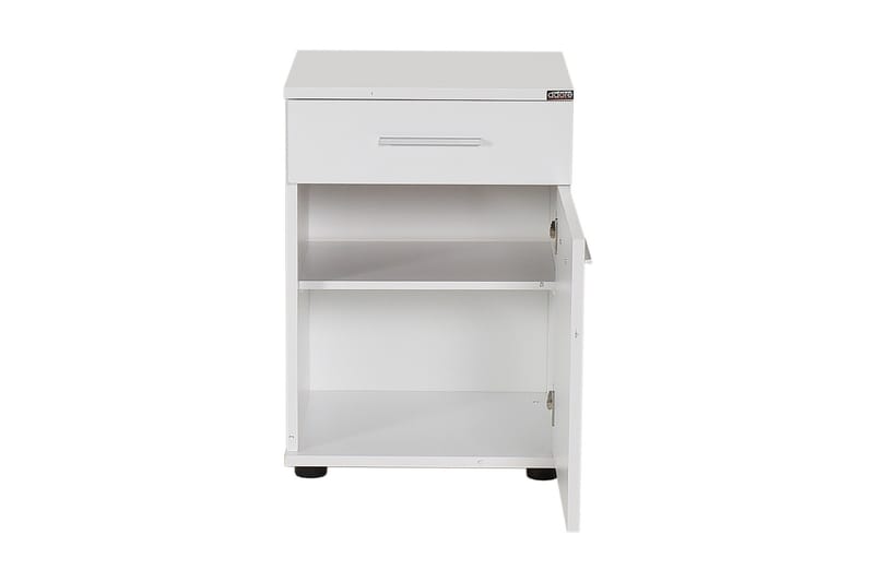 SÄNGBORD 40 cm 2 Skåp Vit - Möbler - Sovrum - Sängbord