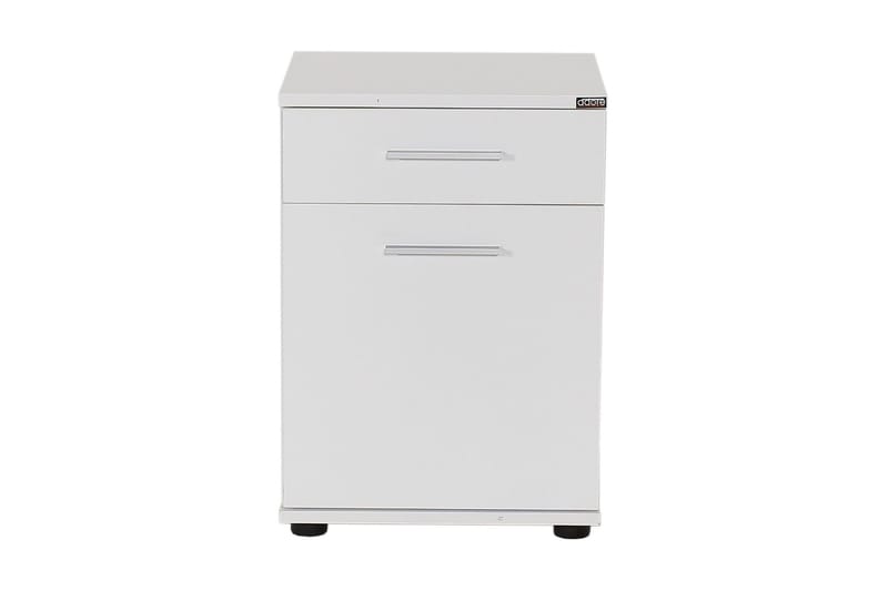 Sängbord 40 cm 2 Skåp - Vit - Möbler - Sovrum - Sängbord