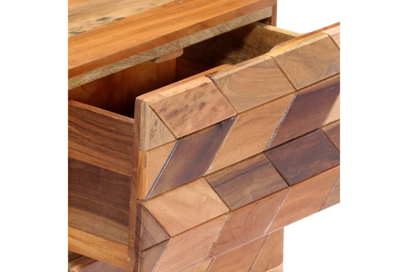 Sängbord 40x30x50 cm massivt återvunnet trä - Brun - Sängbord - Bord