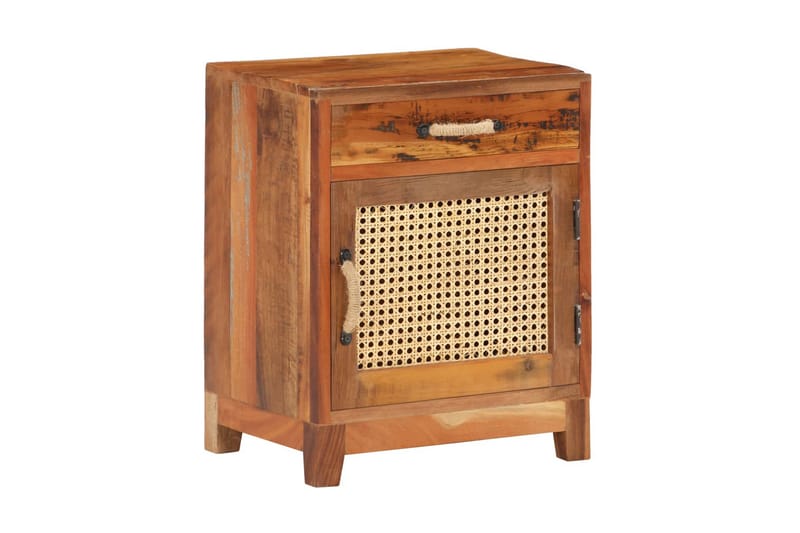 Sängbord 40x30x50 cm massivt återvunnet trä - Brun - Möbler - Sovrum - Sängbord