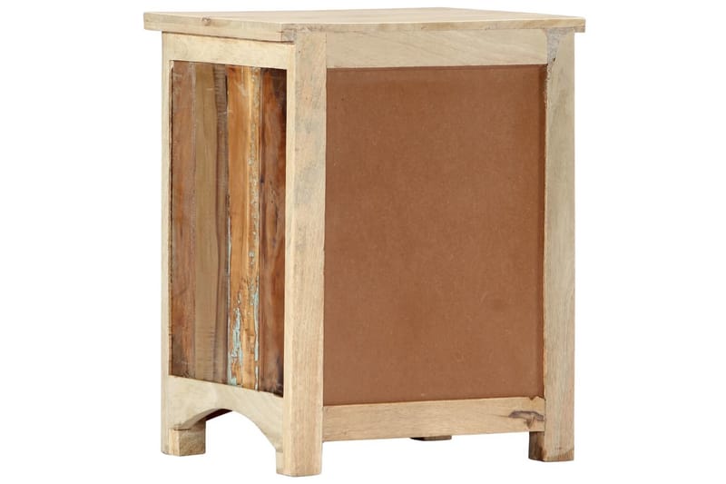Sängbord 40x30x50 cm massivt återvunnet trä - Flerfärgad - Sängbord - Bord